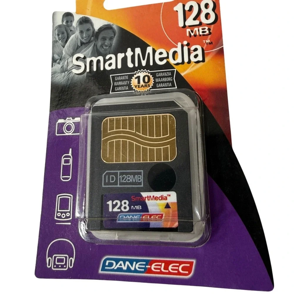 Dane-Elec 128MB SmartMedia Card ID-Capable NEW Sealed Vtg Camera MP3 Korg Roland
